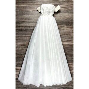 Vintage *Barbie* OOAK Clothes: Handmade White Tulle Wedding Dress